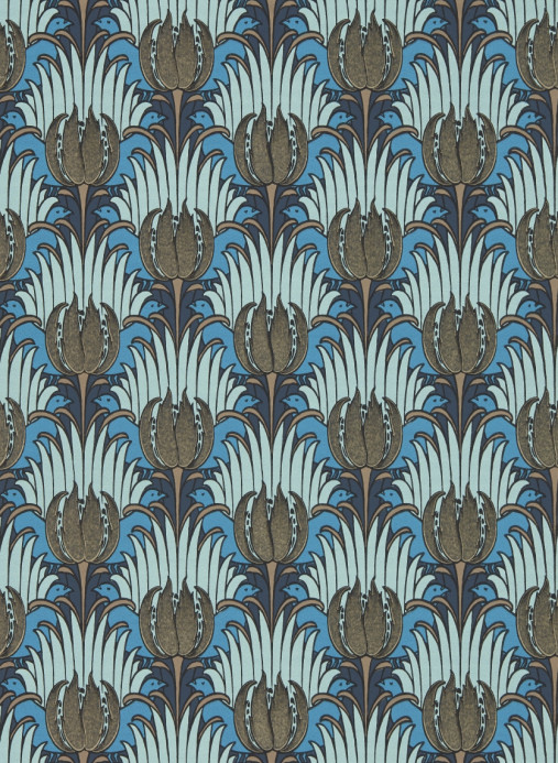 Morris & Co Wallpaper Tulip & Bird - Opal/ Seafoam