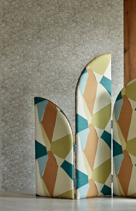 Harlequin Wallpaper Shatter - Ivory/ Pebble