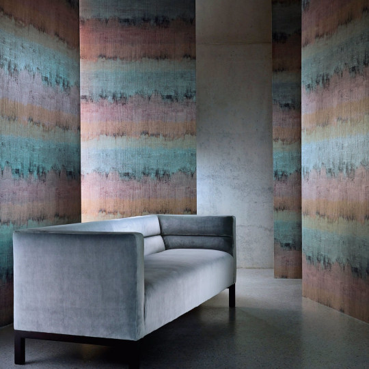 Harlequin Wallpaper Lustre - Amazonite/ Rose Quartz