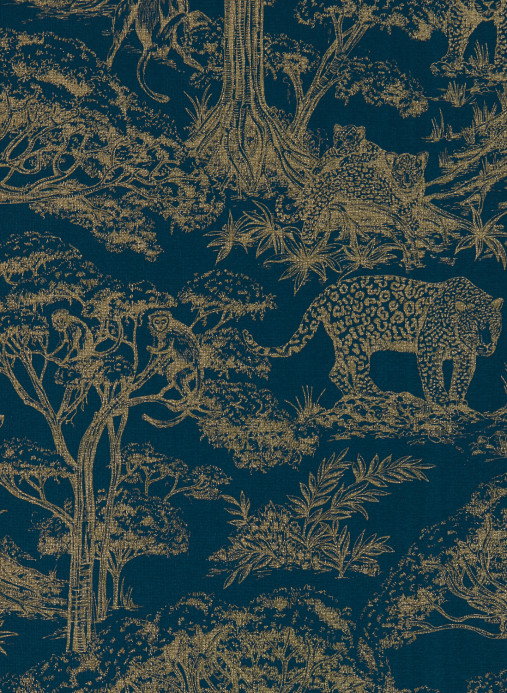 Clarke & Clarke Wallpaper Kisumu - Midnight/ Luxe