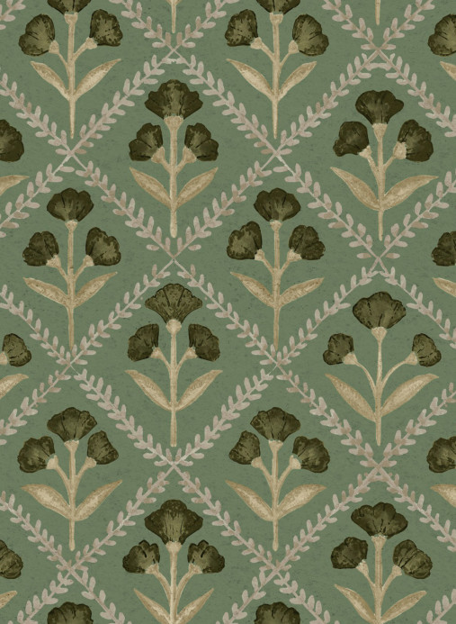 Coordonne Wallpaper Poppy - Emerald