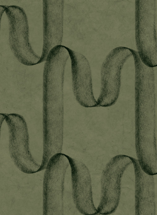 Coordonne Wallpaper Graphite - Olive