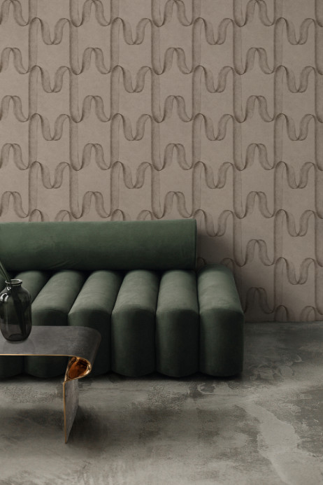 Coordonne Wallpaper Graphite - Taupe