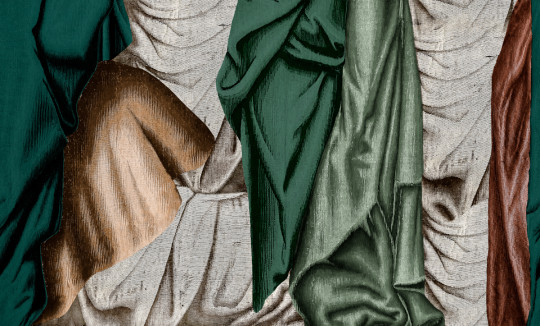 Coordonne Mural Drapery - Emerald