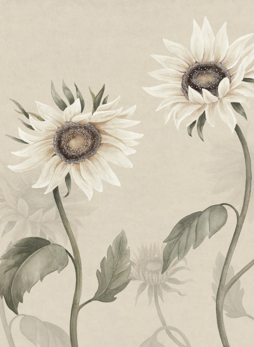 Sandberg Wandbild Sunflowers - White