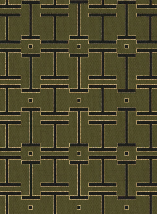 Coordonne Wallpaper Grid - Olive