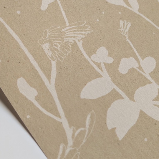 Sian Zeng Wallpaper Feather Plant - Beige