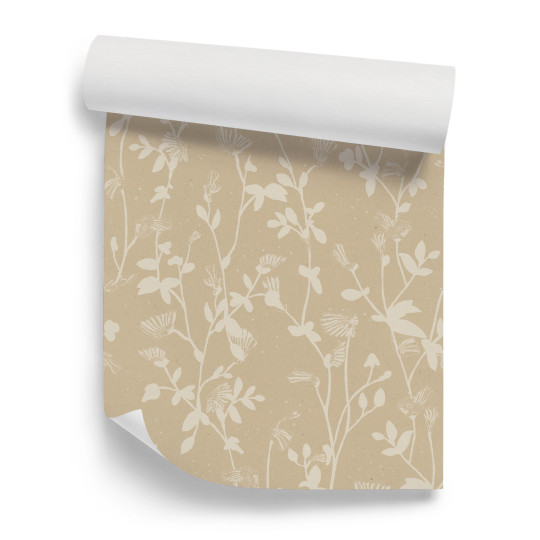 Sian Zeng Carta da parati Feather Plant - Beige