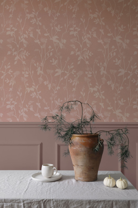 Sian Zeng Wallpaper Feather Plant - Blush