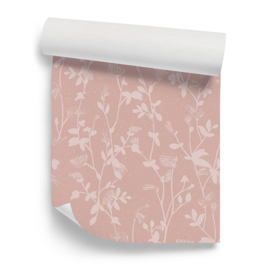 Sian Zeng Wallpaper Feather Plant - Blush