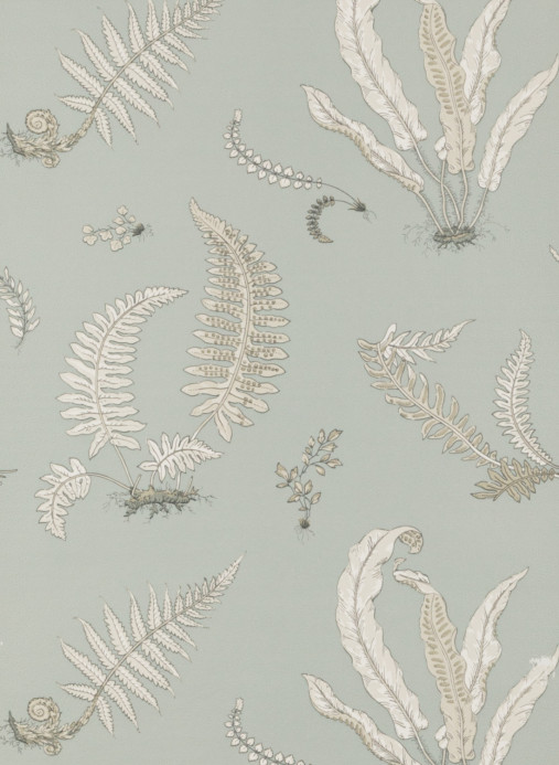 GP & J Baker Wallpaper Ferns - Soft Blue