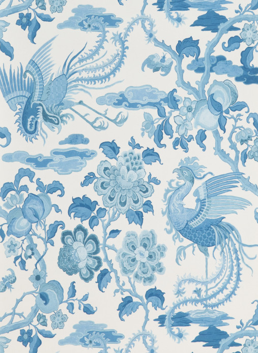 GP & J Baker Papier peint Chifu - Blue