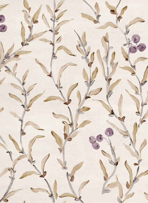 Coordonne Wallpaper Wild Blackthorn - Prune