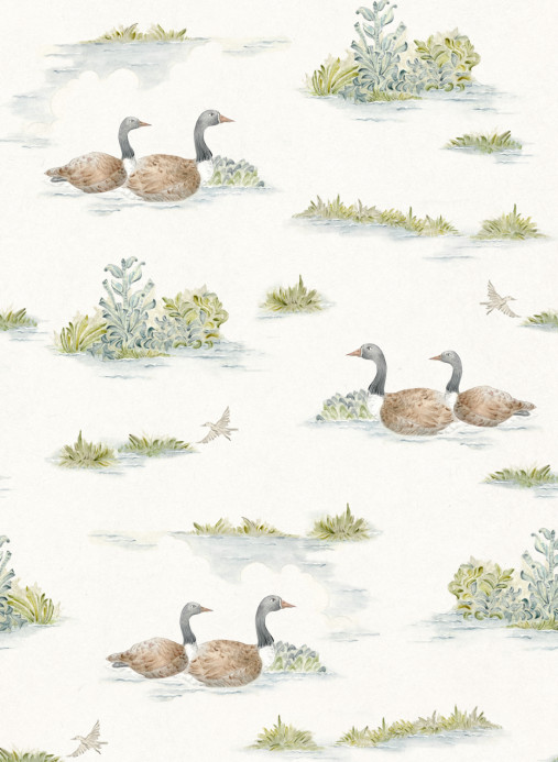 Coordonne Wallpaper Mallard Duck - Sage