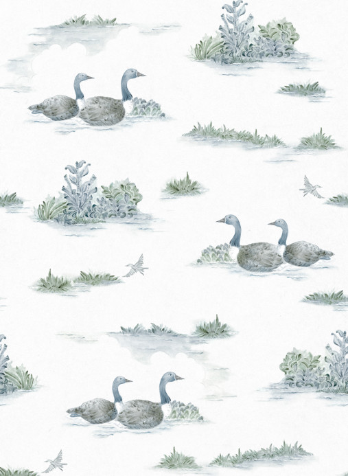 Coordonne Wallpaper Mallard Duck - Aqua