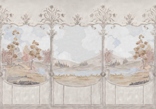 Coordonne Mural Limestone View - Autumn