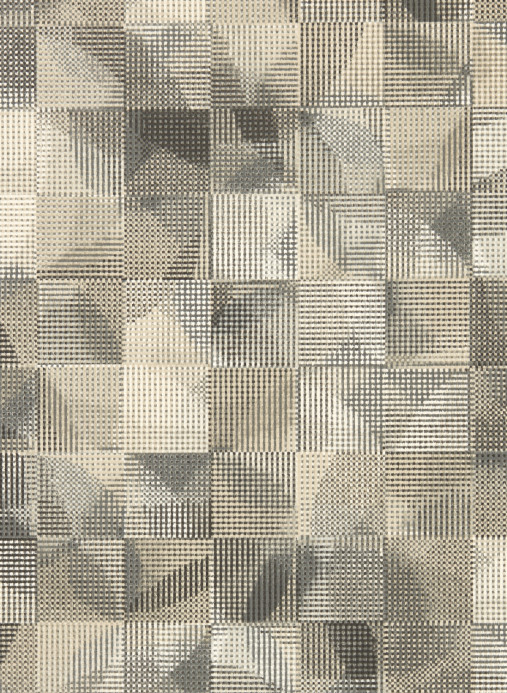 Clarke & Clarke Wallpaper Impatto - Charcoal/ Linen