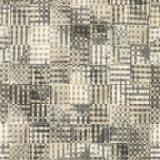 Clarke & Clarke Wallpaper Impatto - Charcoal/ Linen