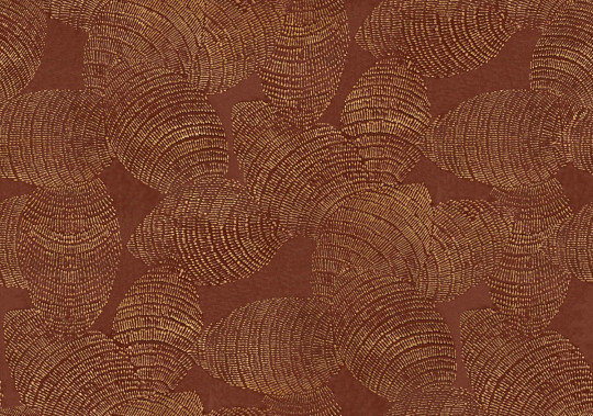 Coordonne Wallpaper Rif Relief - Burgundy