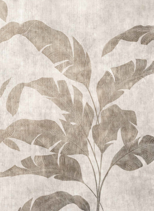 Coordonne Mural Leaves Shadow Bamboo - Stone