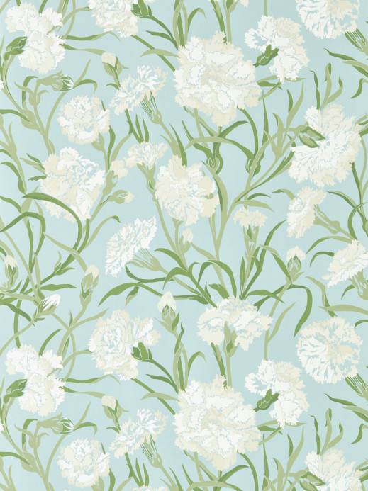 Harlequin Tapete Fleur de Joie - Chalk/ Emerald/ Sky