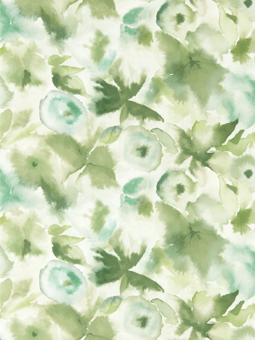 Harlequin Wallpaper Flores - Clover/ Kelly/ Aqua