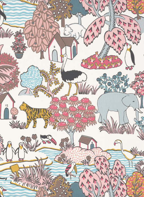 Little Greene Papier peint Animal Kingdom - Confetti