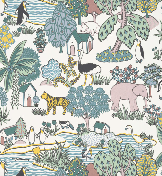 Little Greene Papier peint Animal Kingdom - Florence