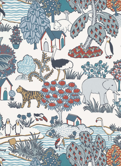 Little Greene Papier peint Animal Kingdom - Bassoon