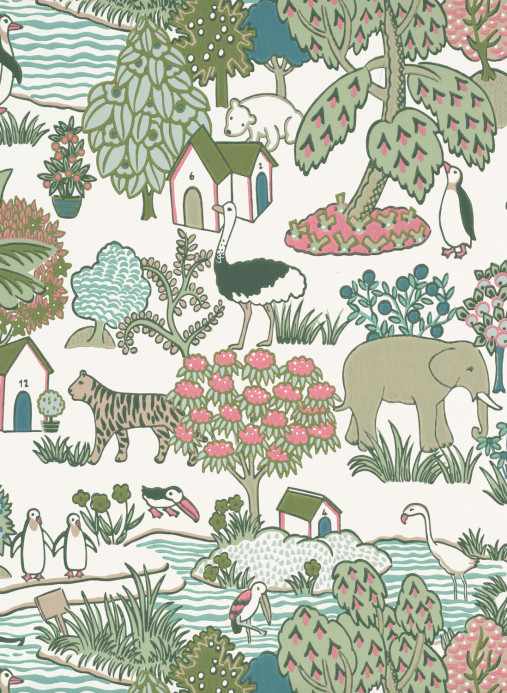 Little Greene Papier peint Animal Kingdom - Puck