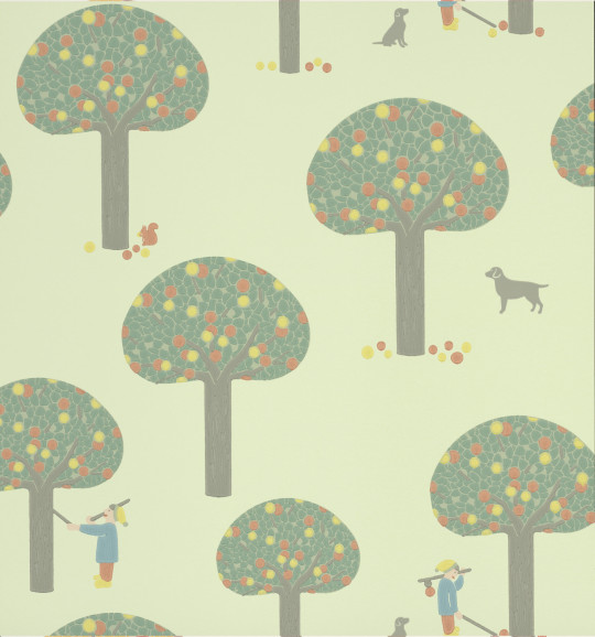 Little Greene Wallpaper Rodney Street - Pea Green