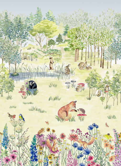 Little Greene Carta da parati Potter's Woodland - Spring