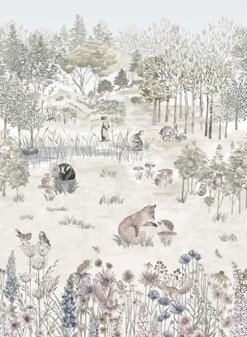 Little Greene Wallpaper Potter's Woodland - Solstice