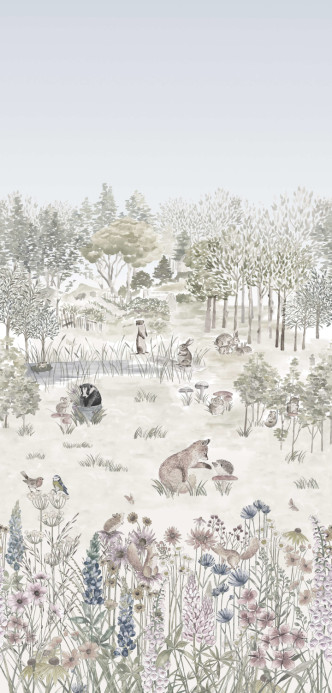 Little Greene Papier peint Potter's Woodland - Solstice