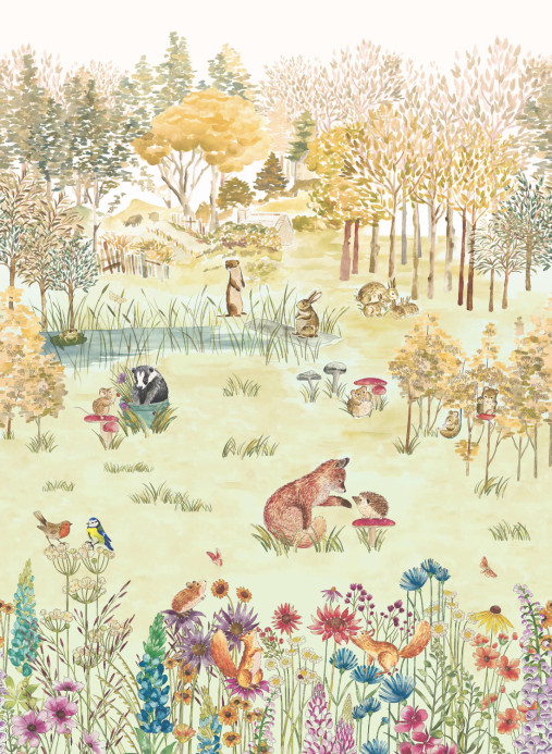 Little Greene Papier peint Potter's Woodland - Harvest