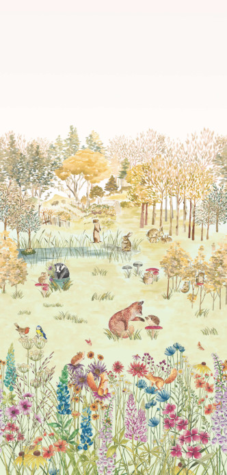 Little Greene Tapete Potter's Woodland - Harvest