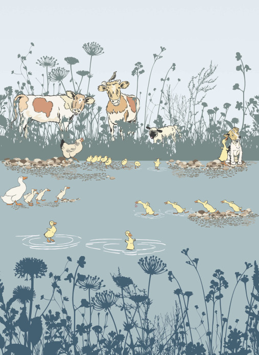 Little Greene Wallpaper Riverside Capers - Moo