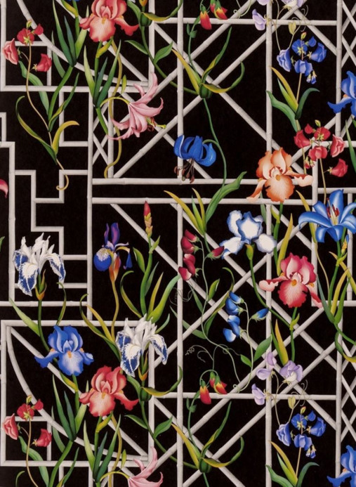 Christian Lacroix Wallpaper Fretwork Garden - Jais