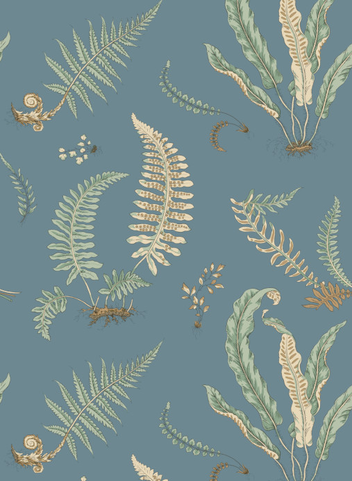 GP & J Baker Wallpaper Ferns - Denim