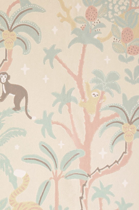 Majvillan Wallpaper Jungle Glow - Sandy Beige