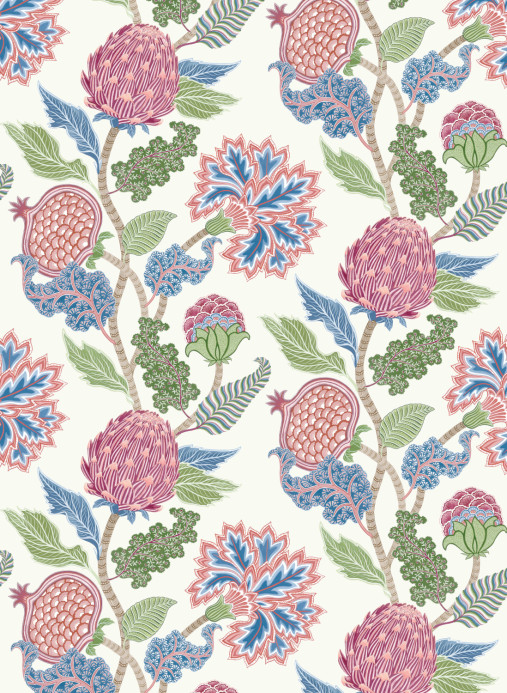 Osborne & Little Wallpaper Cynara - Raspberry/ Cobalt