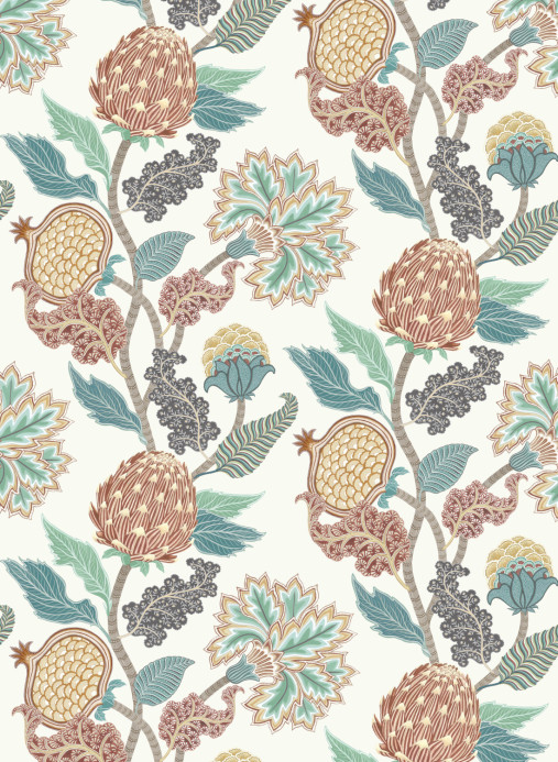 Osborne & Little Wallpaper Cynara - Chestnut/ Eucalyptus