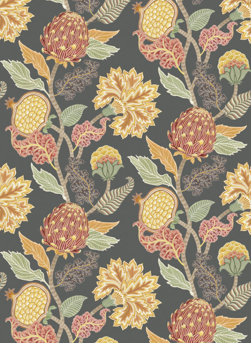 Osborne & Little Wallpaper Cynara - Charcoal/ Ochre