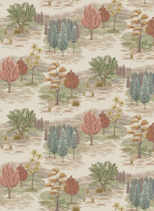 Osborne & Little Wallpaper Monteverde - Olive/ Terracotta