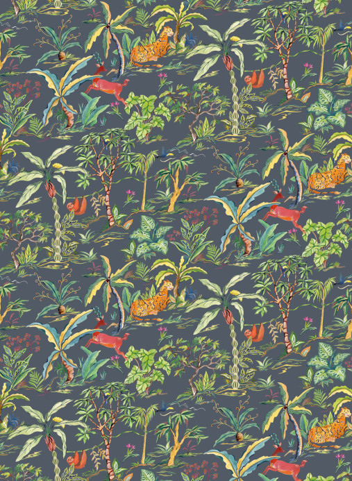 Osborne & Little Wallpaper Salento - Midnight/ Apple