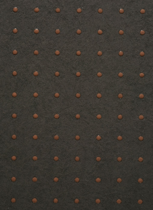 Arte International Wallpaper Dots - 31035 - Deeply Dark Natural Umber