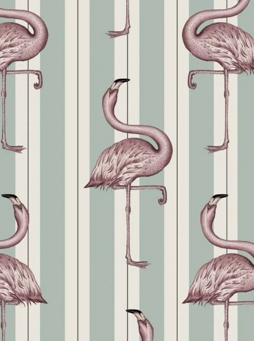 House of Hackney Wallpaper Flamboyance Offwhite/ Macaroon Green