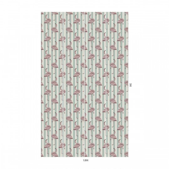 House of Hackney Wallpaper Flamboyance Offwhite/ Macaroon Green