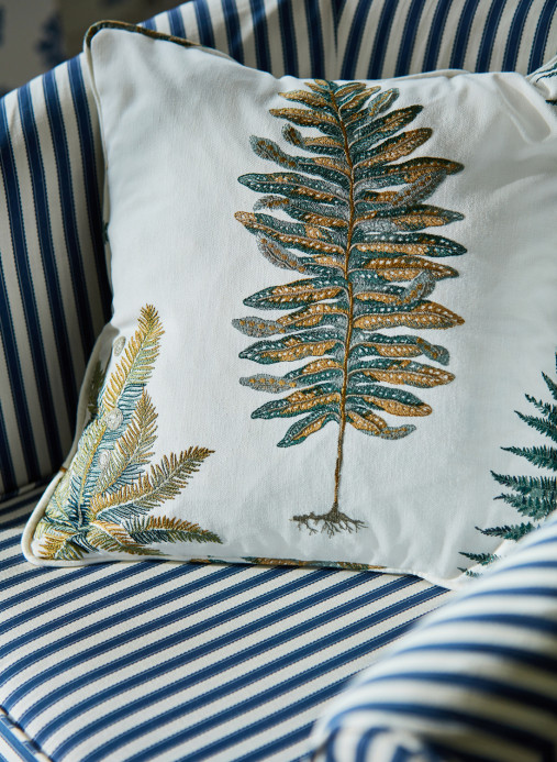 Sanderson Fabric Fernery Embroidery