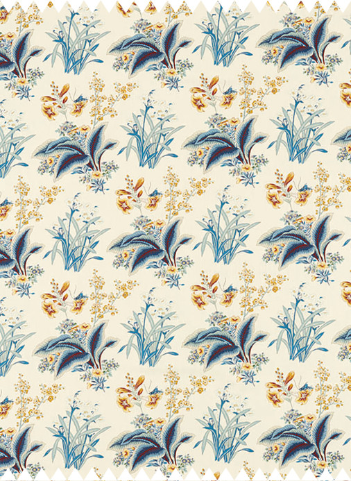 Sanderson Stoff Enys Garden - Indigo Primrose